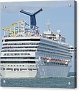 Carnival Sunshine Headed To Sea Acrylic Print