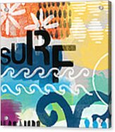 Carousel #7 Surf - Contemporary Abstract Art Acrylic Print