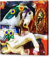 Carousel Horse Closeup Acrylic Print