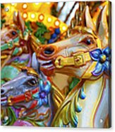Carousel Horses Acrylic Print