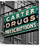 Carter Prescription Drugs Acrylic Print
