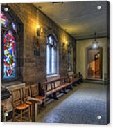 Cathedral Hallway Acrylic Print