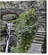 Central Cascade In Glen Cathedral Acrylic Print