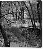 Central Park 2.1 Black And White Acrylic Print