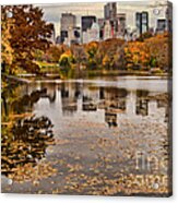 Central Park In The Fall New York City Acrylic Print