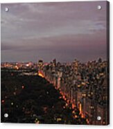 Central Park Nyc Eve Acrylic Print