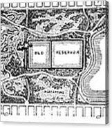 Central Park Plan, 1858 Acrylic Print