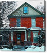 Century Home In Winter 21 Acrylic Print
