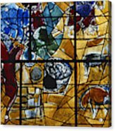 Chagall Window, Israel Acrylic Print