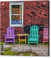 Chairs Of West Dover Acrylic Print