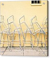 Chairs Stacked Acrylic Print