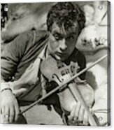 Charles Boyer Playing A Violin Acrylic Print