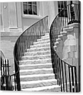 Charleston South Carolina Black White Staircase Architecture Acrylic Print