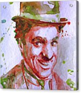 Charlie Chaplin Acrylic Print