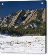 Chautauqua Park Boulder Colorado Winter View Acrylic Print