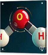 Chemical Bond Forms H2o Electrons Acrylic Print