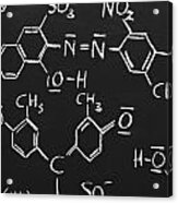 Chemical Formulas Acrylic Print