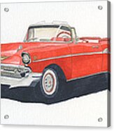 Chevy Bel Air Convertible 57 Acrylic Print