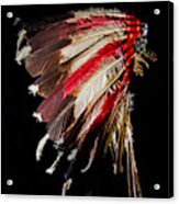 Cheyenne Indian 1870s Eagle Feather Acrylic Print