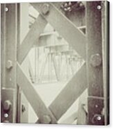 Chicago Bridge Ironwork Vintage Photo Acrylic Print