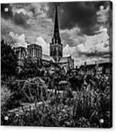 Chichester Cathedral And Garden Acrylic Print