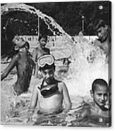 Children In The Pool Acrylic Print