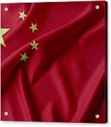 China Flag Acrylic Print