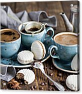 Chocolate Macarons Acrylic Print