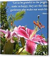 Choose Your Quote Choose Your Picture 17 Acrylic Print