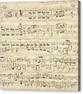 Chopin Polonaise Op 53 Acrylic Print