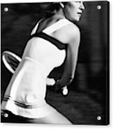 Chris Evert Playing Tennis Acrylic Print