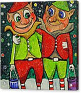 Christmas Elves Acrylic Print