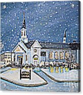 Christmas Eve At St. Jude Church Acrylic Print