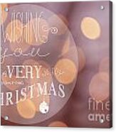 Christmas Greeting Card Acrylic Print