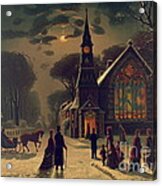 Christmas Service 1878 Acrylic Print