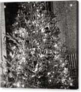 Christmas Tree Memories, Monochrome Acrylic Print