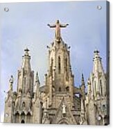Church Of The Sacred Heart Tibidabo Barcelona Acrylic Print