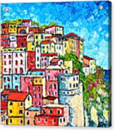 Cinque Terre Italy Manarola Colorful Houses Acrylic Print