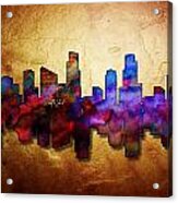 City Skyline - Metallic Acrylic Print