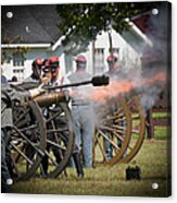 Civil War Cannon Fire Acrylic Print