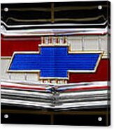 Classic Chevrolet Emblem Acrylic Print