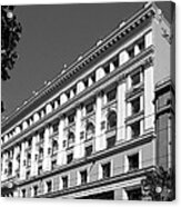 Classical Architecture - Bloomingdales San Francisco Bw Acrylic Print