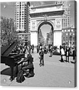 Classical Piano In Washington Square Park Acrylic Print