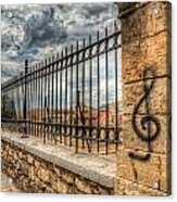 Clef At Hadrian's Library Acrylic Print