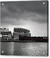 Cleveland Browns Stadium From The Inner Harbor Acrylic Print