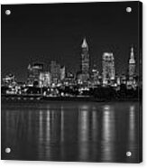 Cleveland Is Back In Black Acrylic Print