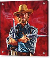 Clint Eastwood Acrylic Print