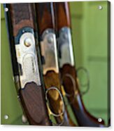 Close-up Of Beretta Shotguns Acrylic Print