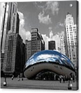 Cloud Gate B-w Chicago Acrylic Print