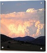 Clouds Bursting With Color Acrylic Print